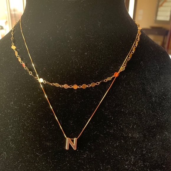 14k Initial Necklace - Picture 4 of 6